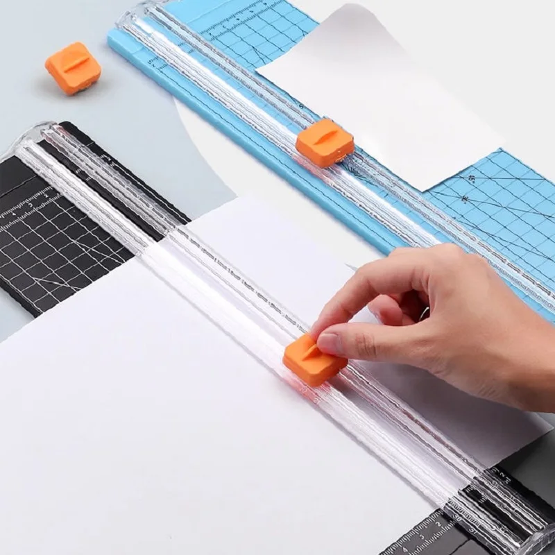 Portable Mini Manual A4 Photo Paper Trimmer Small Artifact Manual Sliding Photo Paper Cutting Knife
