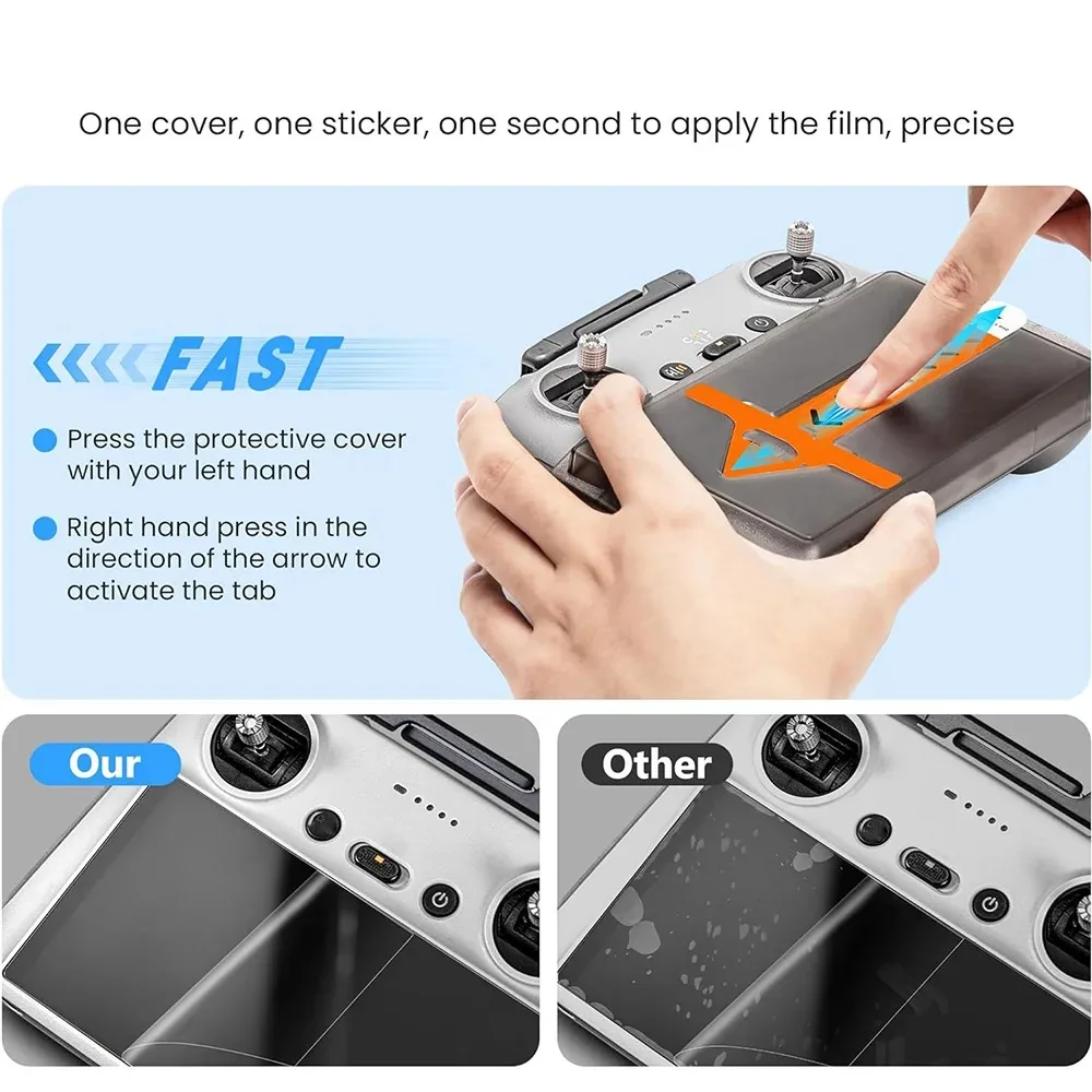 Voor DJI Mini 5 Pro RC 2/RC Afstandsbediening Eenvoudige installatie Gehard glas Screen Protector Film voor DJI Mini 4 Pro RC2 RC