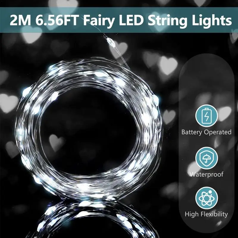 1/2/3/5/10M LED Copper Wire String Lights USB Fairy Lights Garland Lamps for Christmas Festival Wedding Party Outdoor Decoration