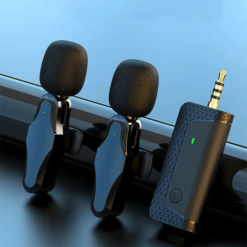 K35 Wireless Lavalier Noise Reduction Microphone 3.5mm AUX for Megaphones Amplifier Camera PC Mobile Phone Speaker K35Pro