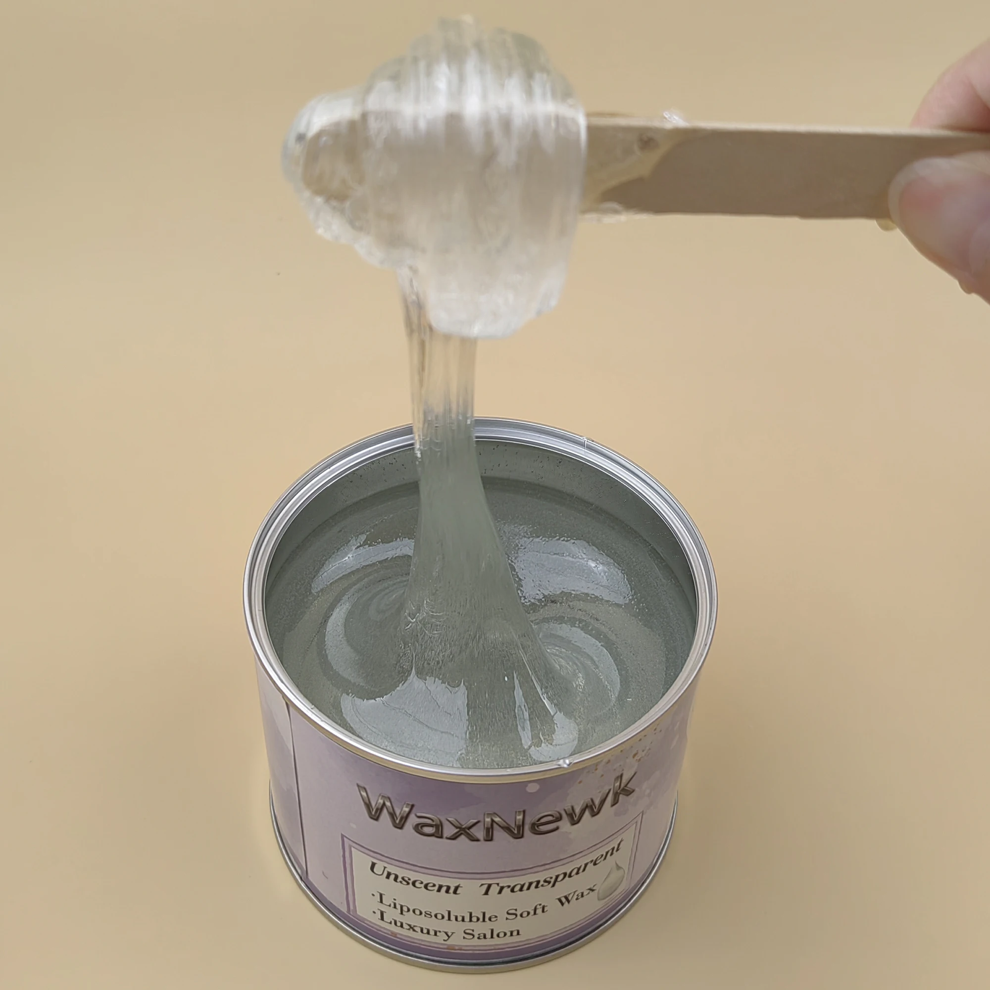 

WaxNewK 400g Tin Can Depilatory Warm Soft Private Label Paste Rosin Free Unscent Transparent clear Soft Wax Hair Removal