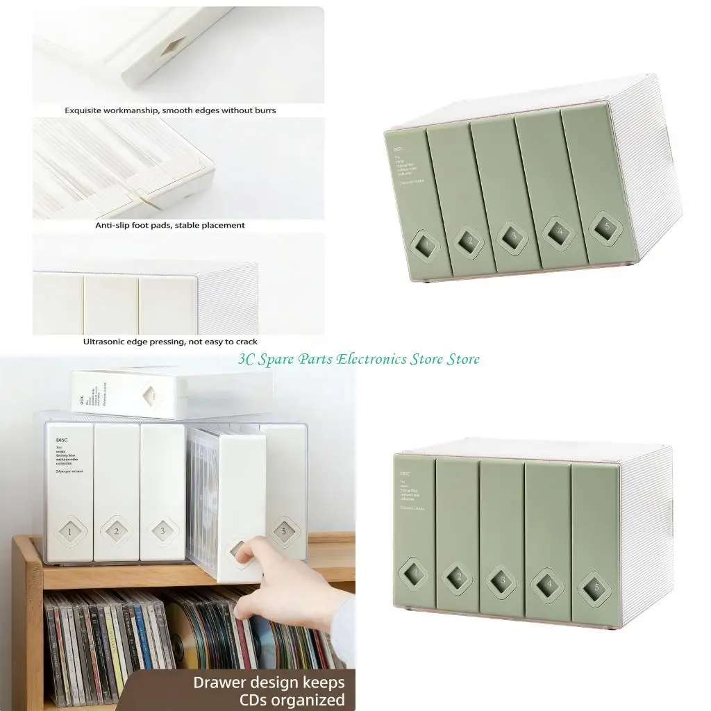 

SZ Effective Disc Storage System With Smooth Shut For Home Or Car Use