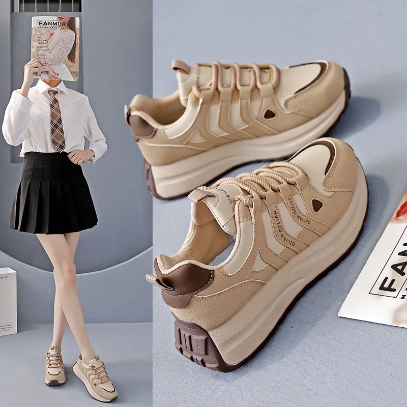 

Women Vulcanized Shoes New Styles Dad Shoes Women Autumn Student Running Sports Street Photography Forrest Gump Shoes
