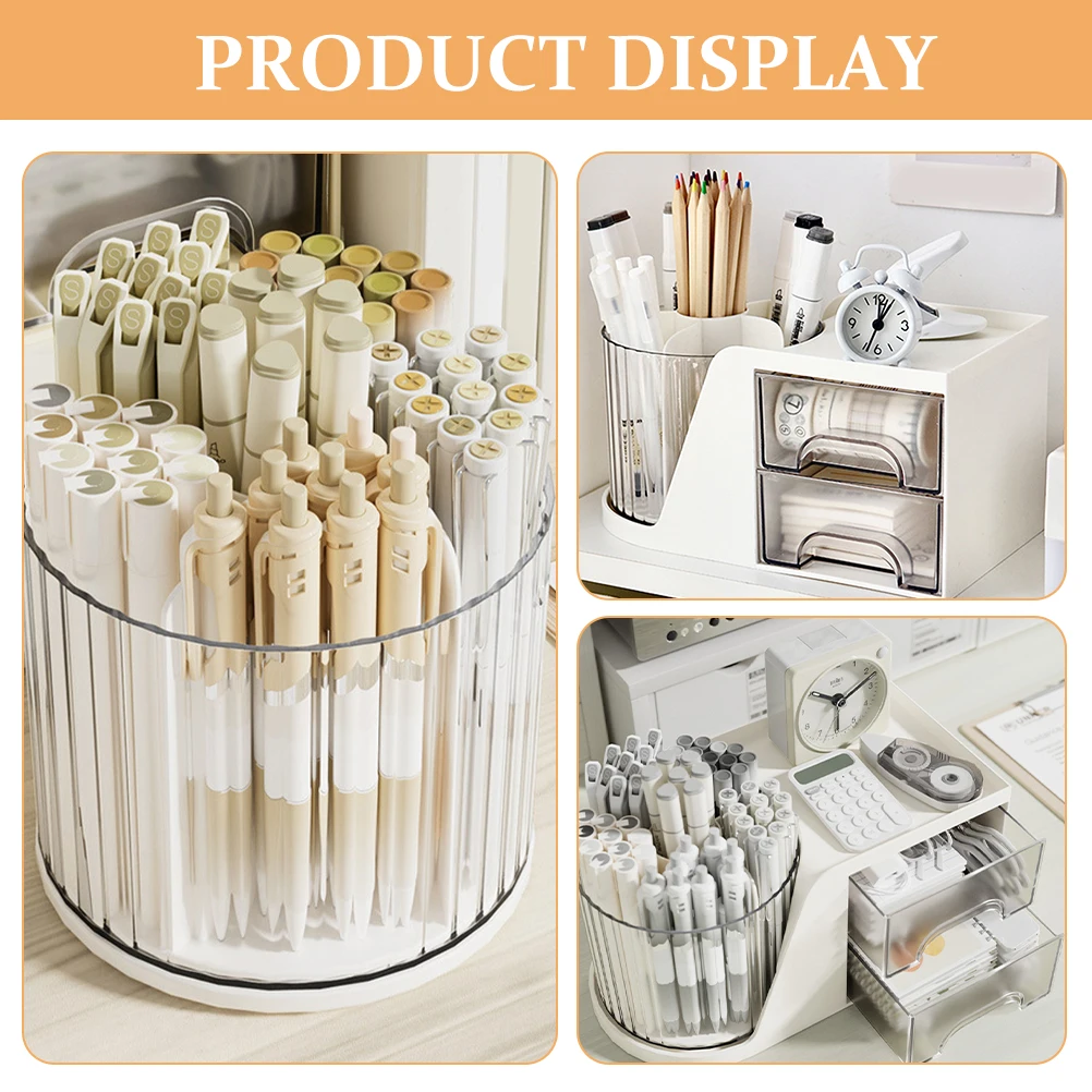 

Rotating Desktop Organizer Drawer Box Office Desk Drawer Organizer Small Storage Drawers for Pens Files Stationery