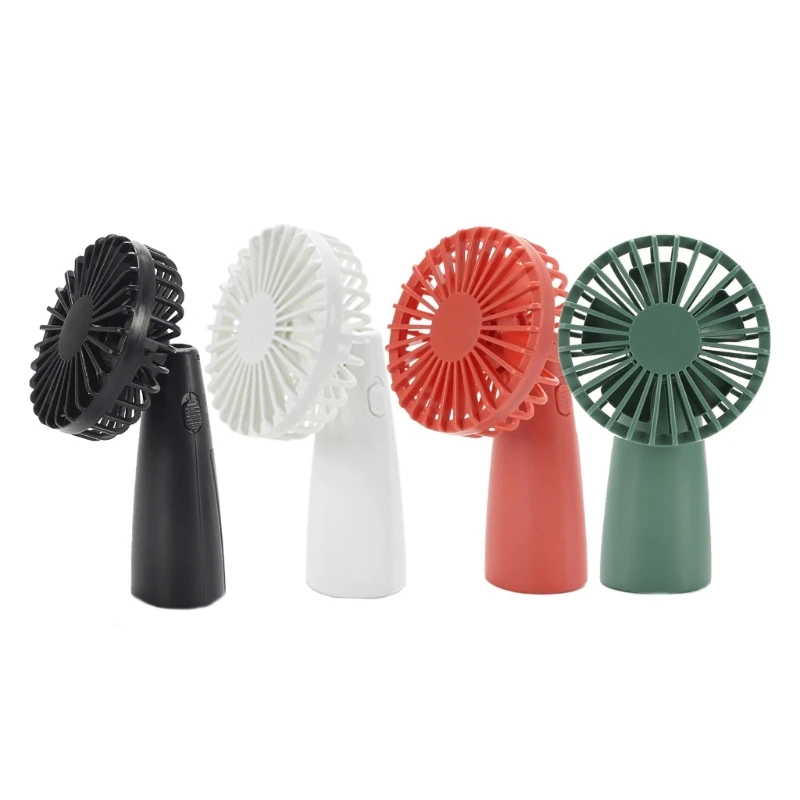 Mini Portable Powered Handheld Fan 90° Swing Neck Fan Table Desktop Fan