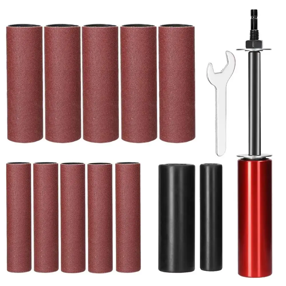 Sanding Rod Drum Sanding Kit Drill Attachment Convenient Electric Drill Rust Removal Compact Mini Belt Sander Stone