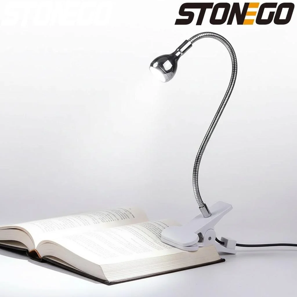 

Flexible USB Clip Desk Lamp 3W LED Reading Light with Adjustable Hose for Computer Book Bedroom Night Light Creative Gift