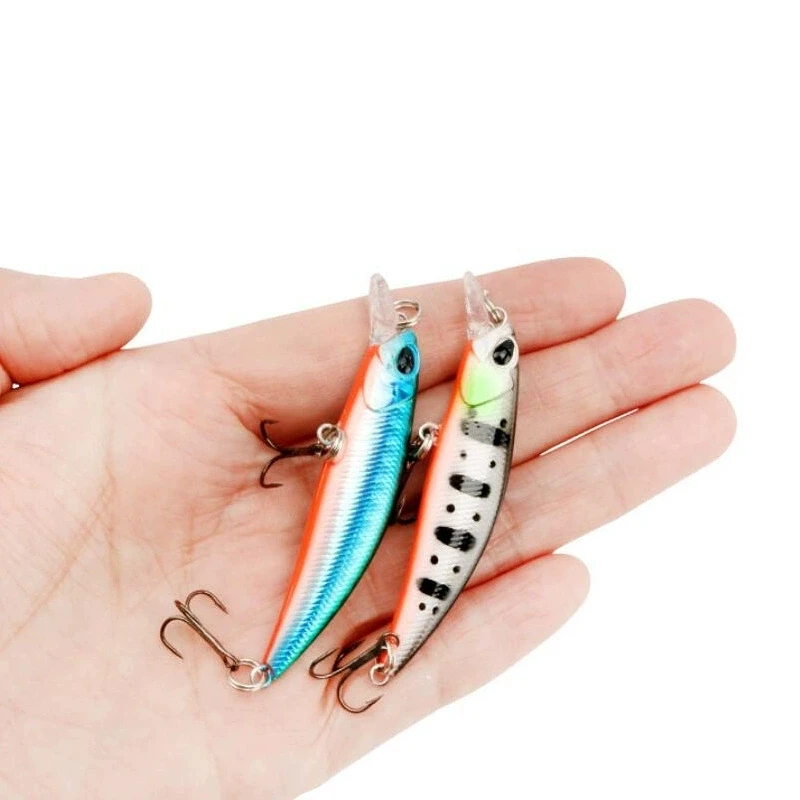 Señuelo Minnow Hundible con Ojos 3D – Cebo Duro Wobblers y Crankbait - imagen 4