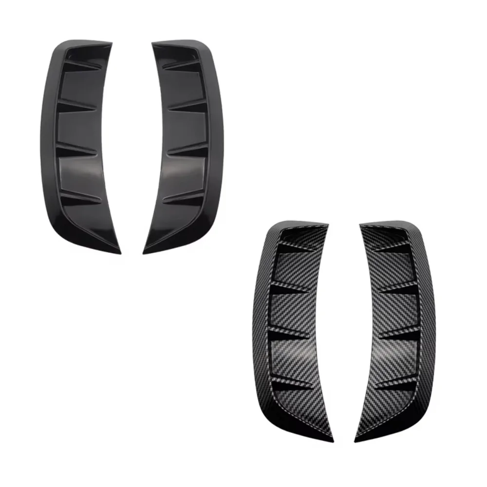 

2 шт., новая черная автомобильная наклейка, универсальная крышка из углеродного волокна, внешний декоративный автомобильный Стайлинг, воздухозаборник, вентиляционное отверстие, капот