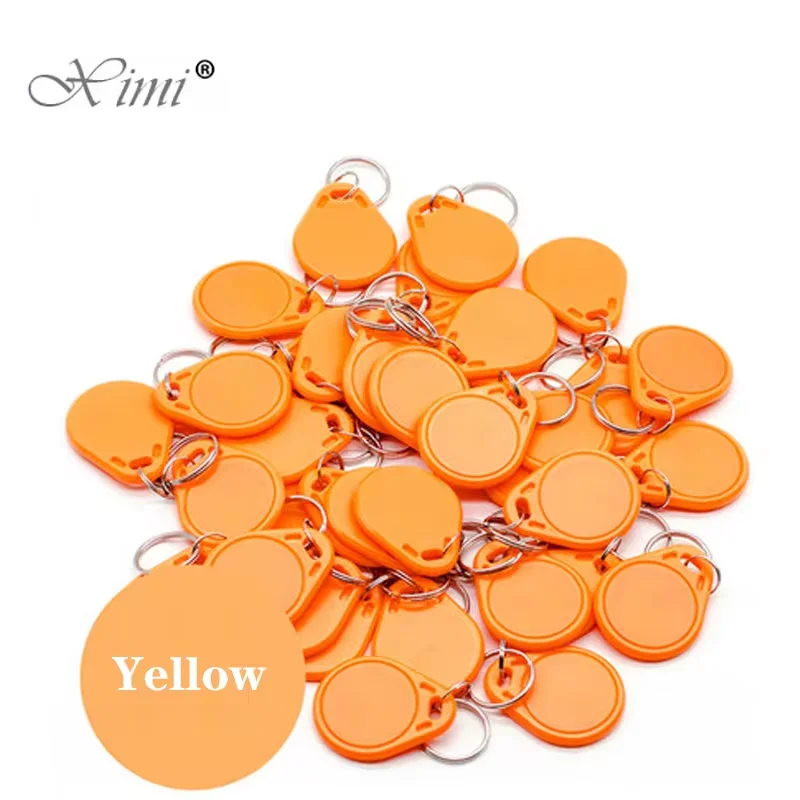 RFID IC keyfobs 13.56 MHz keychains NFC key tags ISO14443A MF 1k token tag for smart access control system