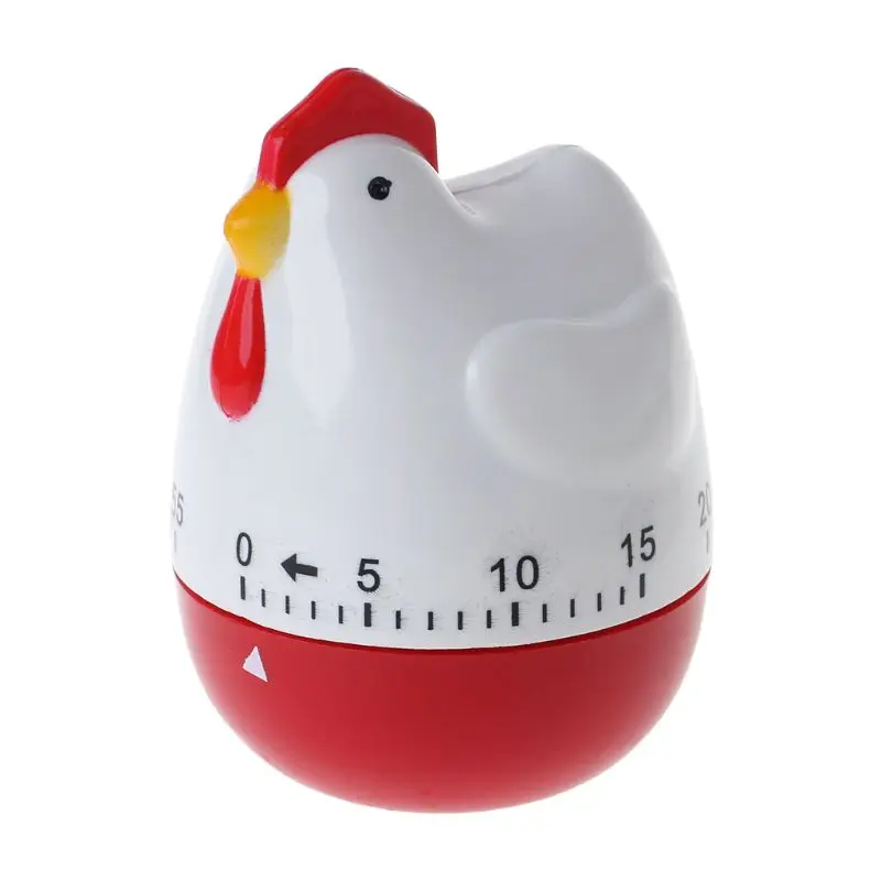 Cute Hen Shape Kitchen Cooking Timer Mechanical Countdown Clock Alarm Reminder f Drop Shipping