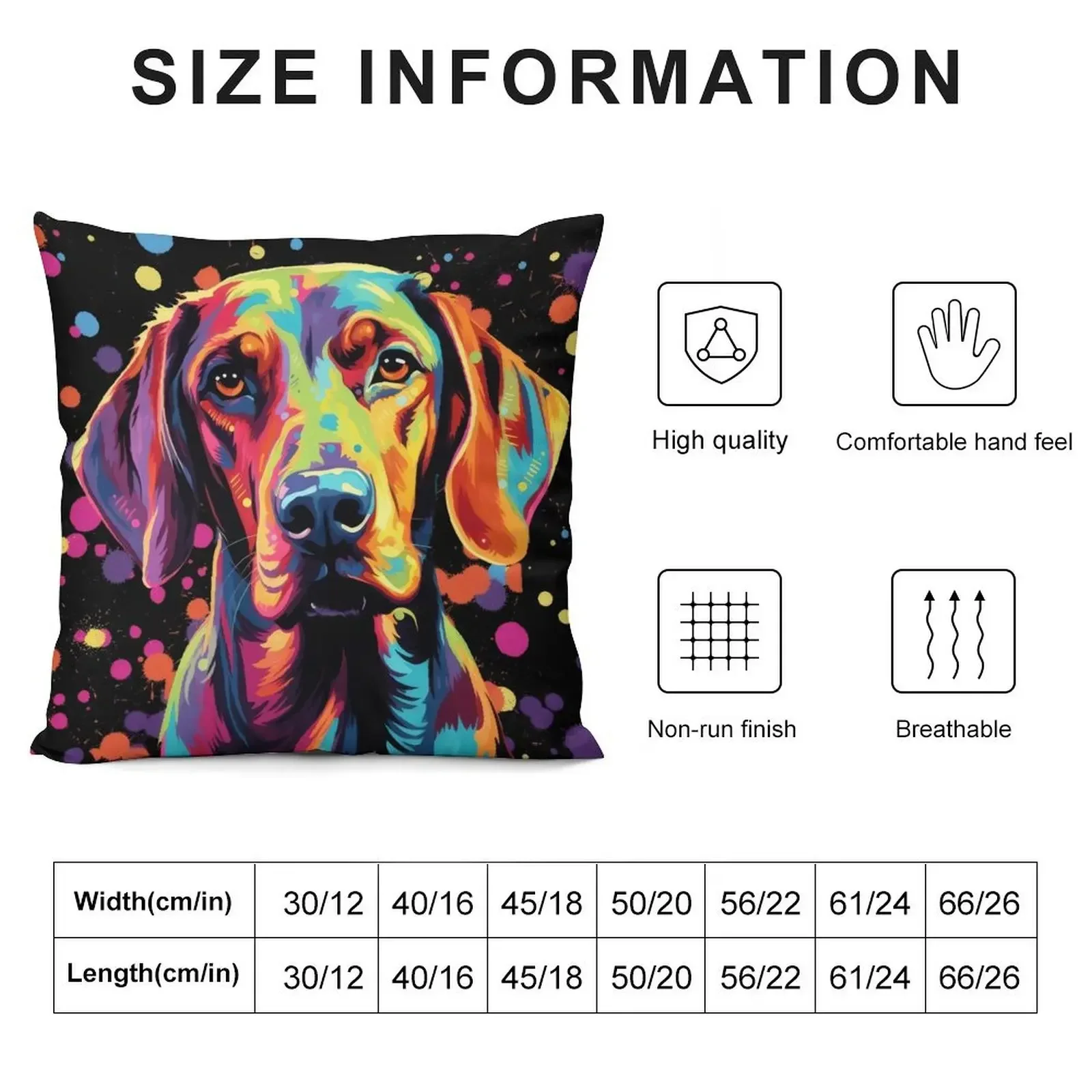 colorful redbone coonhound colorful dog painting Throw Pillow luxury sofa pillows Pillow Decor Cushions Cover pillow