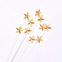 Five-pointed Star Cake Topper Card Three-dimensional Birthday Party Decoration Baking Golden Silver Star Cake Dessert Dress Up