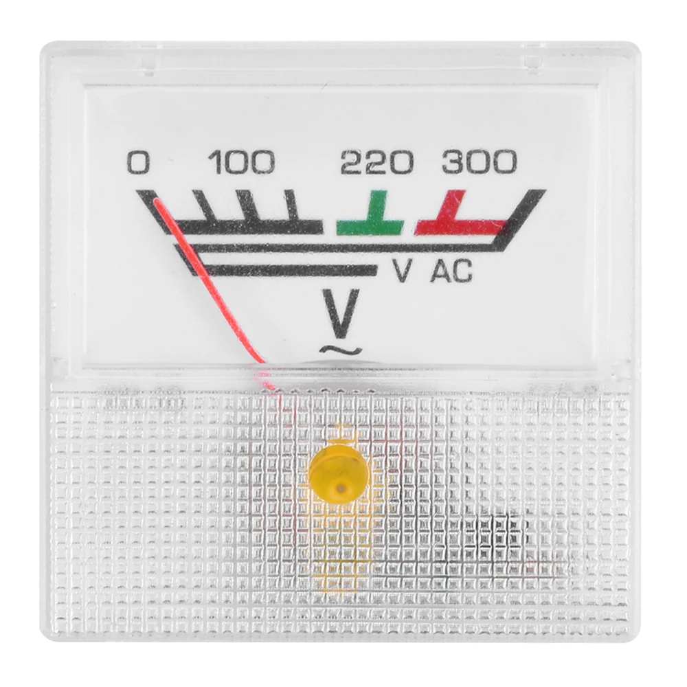 91L16 AC Voltage Measuring Instrument 40*40MM Pointer Voltmeter AC 0-300V Suitable for Voltage Regulators Power Sockets Etc