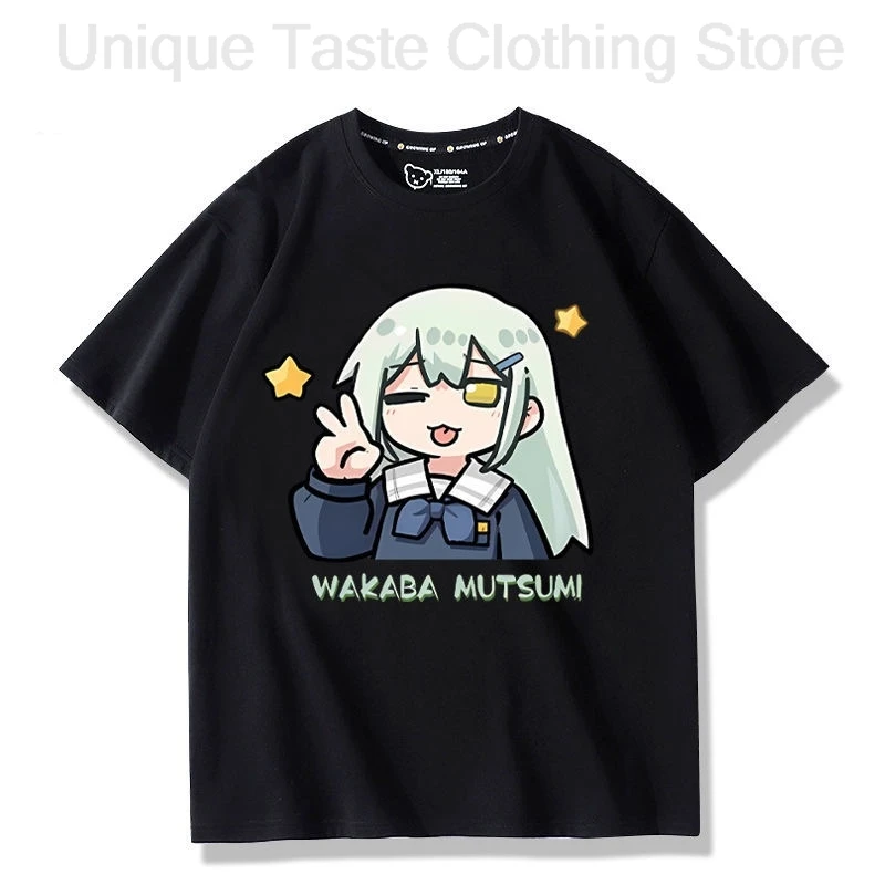 BanG Dream Ave Mujica T Shirt Wakaba Mutsumi Cute Print T-shirt Harajuku Cartoon Men Women Summer Cotton Short Sleeve Tee Tops