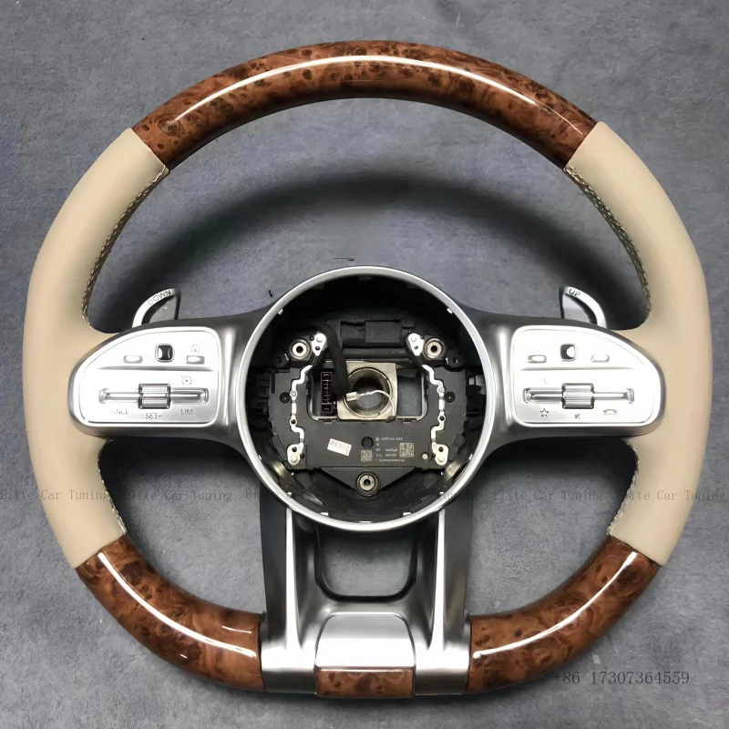 

Hot Seller Advanced Carbon Fiber Perforated Leather LED for Mercedes Benz AMG GT C63 E63 S63 G63 Car Steering Wheel