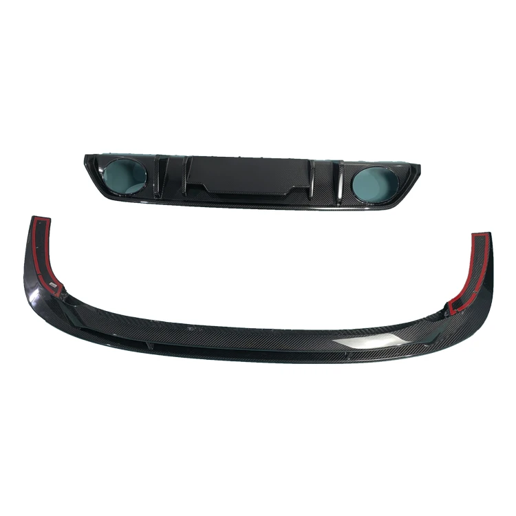 

RS3 8Y Premium 4-дверный 2021-2022 передняя губа из углеродного волокна задний диффузионный спойлер