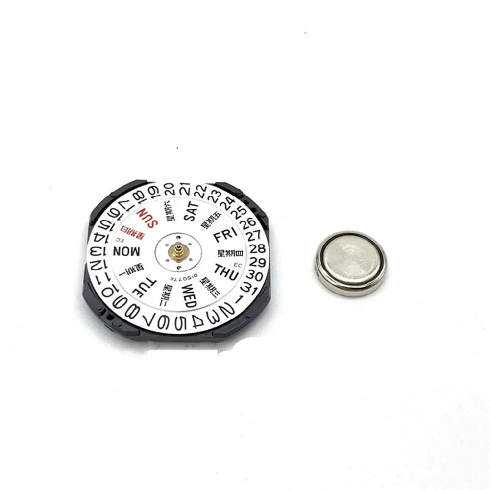 VX43E Quartz Watch Movement With Day Date Stem & Battery For Seiko 7N43A V343 V348 V743 Y143 Replacement Repair Accessories