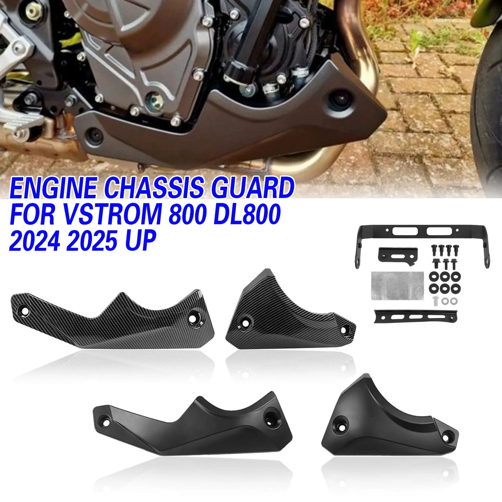 

For Suzuki V-strom Vstrom 800 DL800 DL 800 2024-2025-UP Motorcycle Body Lower Bellypan Protection Cover Engine Chassis Guard