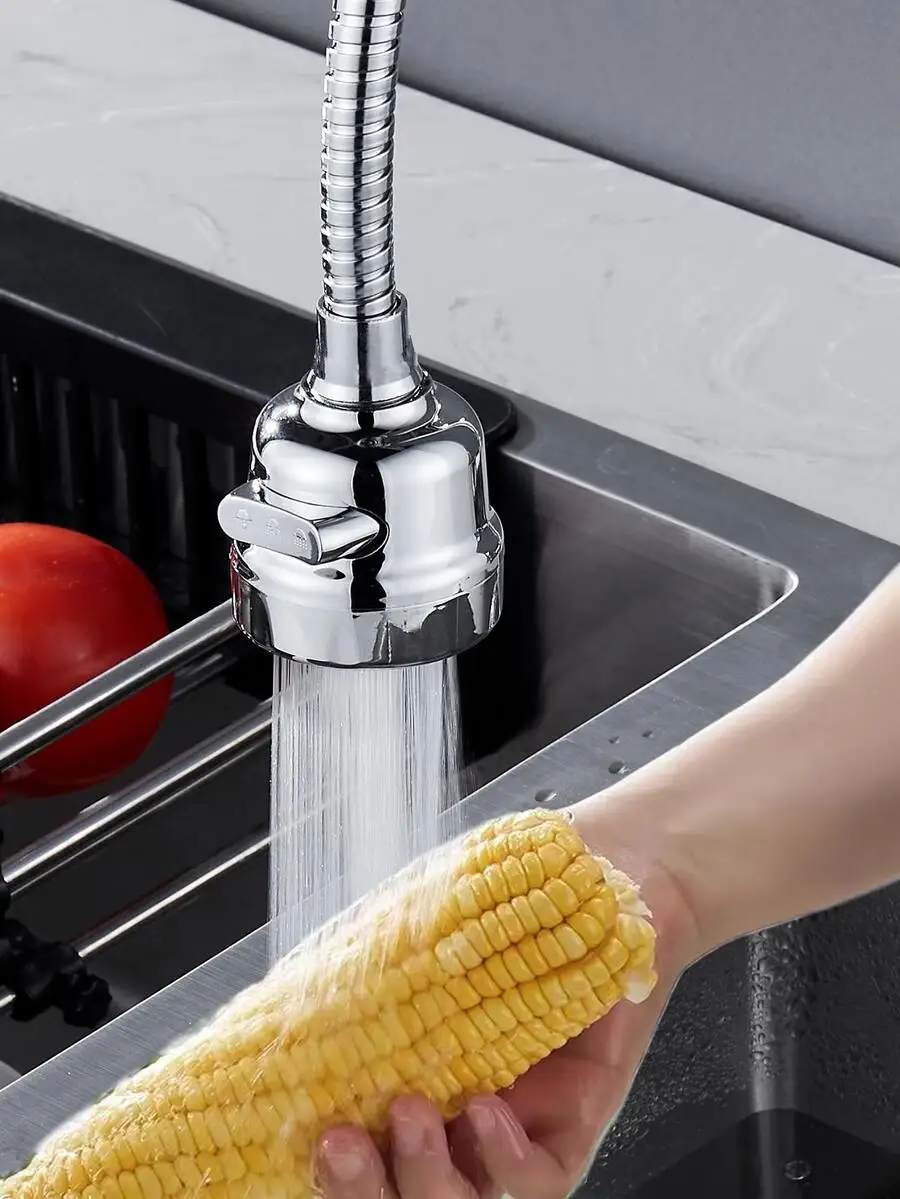 New Flexible Faucet Sprayer Turbo Flex 360 Sink Faucet Sprayer Jet Stream Faucet Extension Part Bathroom Kitchen Accessories - view 4
