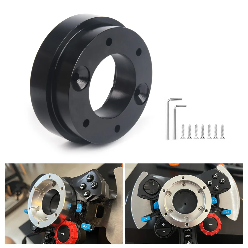 

70MM Steering Wheel Adapter Plate 13 Inch PCD Racing Steering Wheel Car Game Modification for Logitech G29 G920 G923