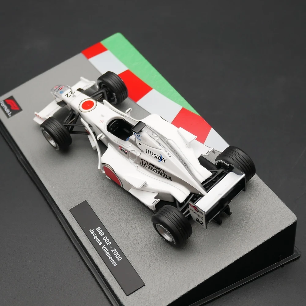 Ixo 1:43 Bar 002 2000 Jacques Villeneuve odlany Model samochodu pojazd metalowa zabawka