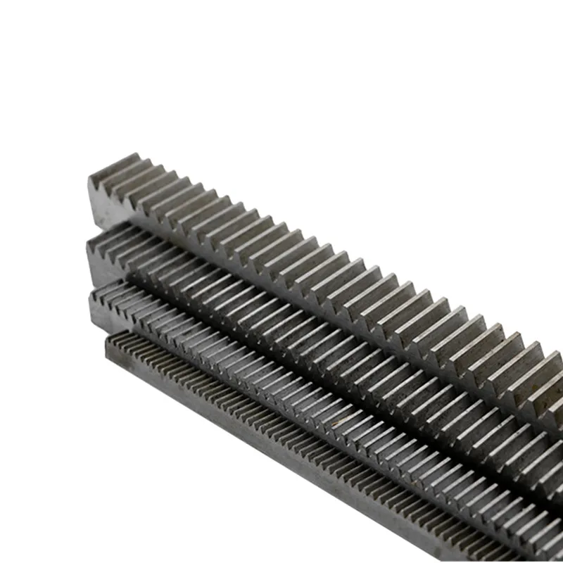 HLTNC 1Pc 1 Modulus 45# Bearing Steel Gear Rack 10x10 With 350mm 400mm 500mm 1Mod Straight Teeth Zipper For CNC Engraver Router