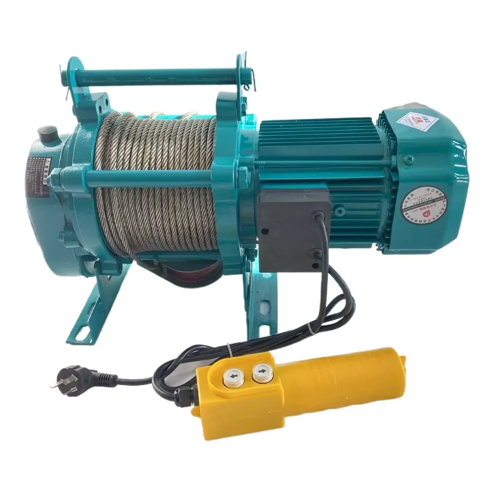 

Multi-functional Electric Hoist Winch 220V Crane for Factory Warehouse Home Renovation Lifting Support 1/1.5/2T