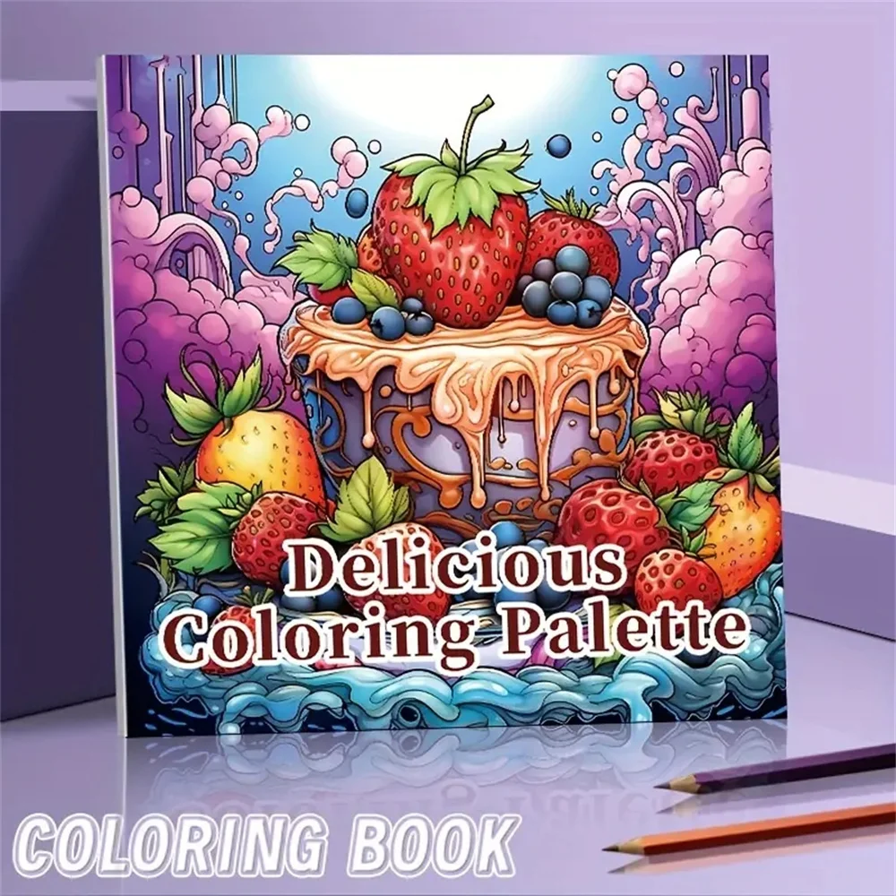 Art Coloring Book Original Upgraded Paper Thickened 22 Pages A Candy Bone Colorful Books Holiday Birthday Party Gift