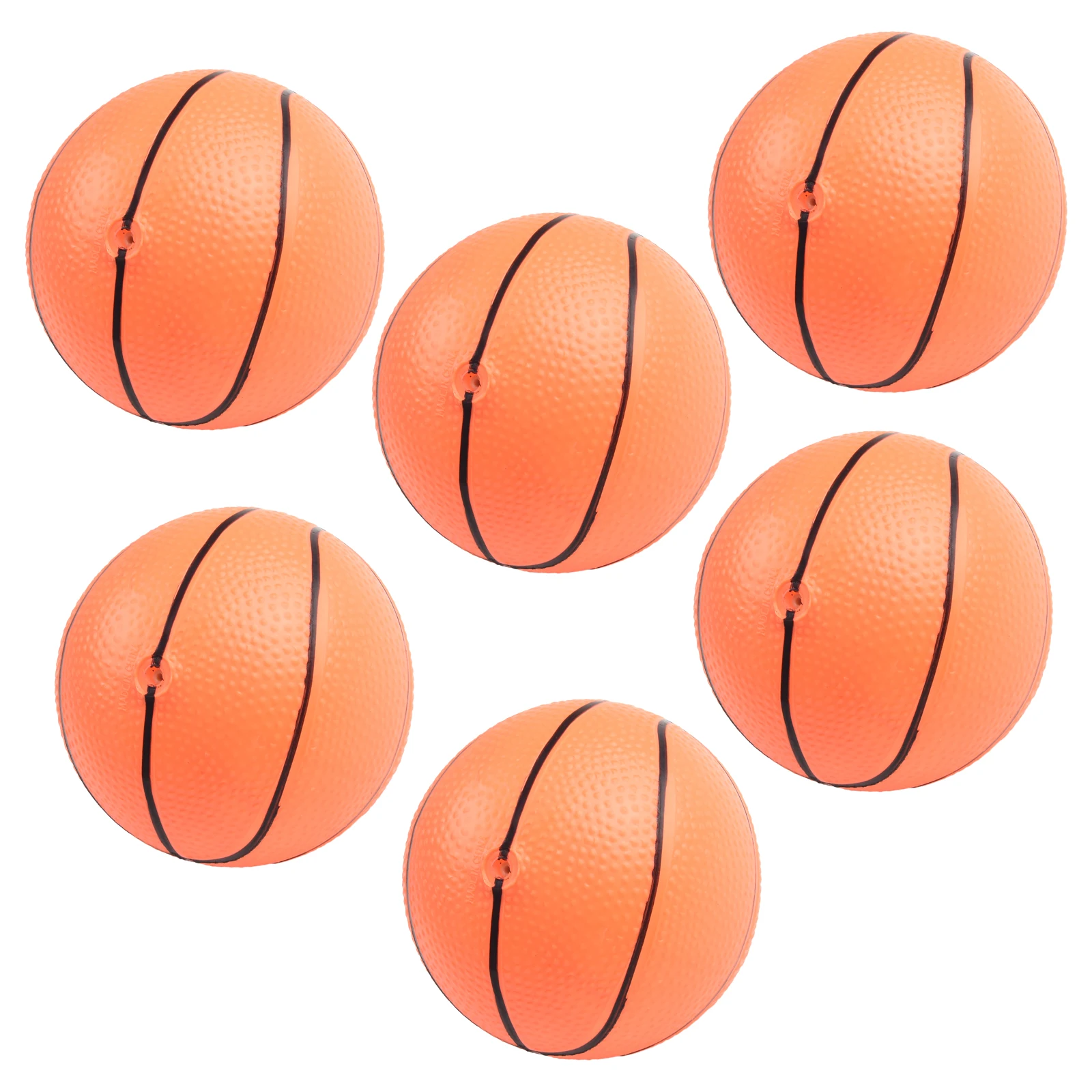 6pcs 10cm Small Basketball W/ Pump Mini Children Inflatable Basketballs Kids Indoor Outdoor Sports Toy Basket Ball Entertainment