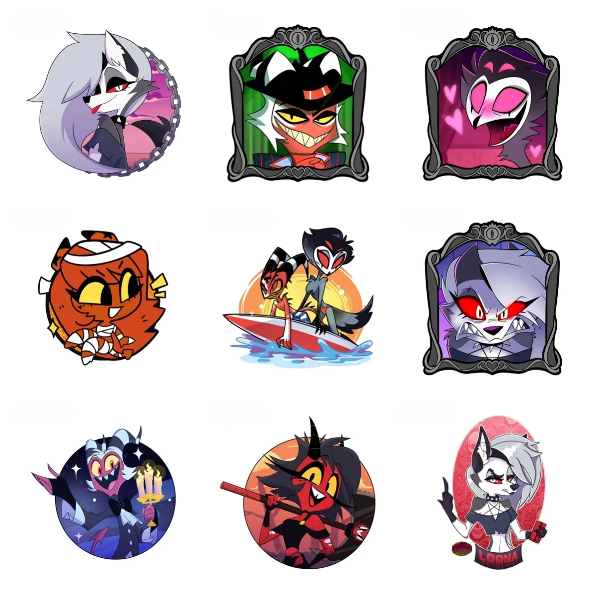 

Anime Helluva Boss Stolas Car Sticker Lovely Anime Figure Exquisite Enchanting Creative Vinyl Decals Wallpapers Decorative