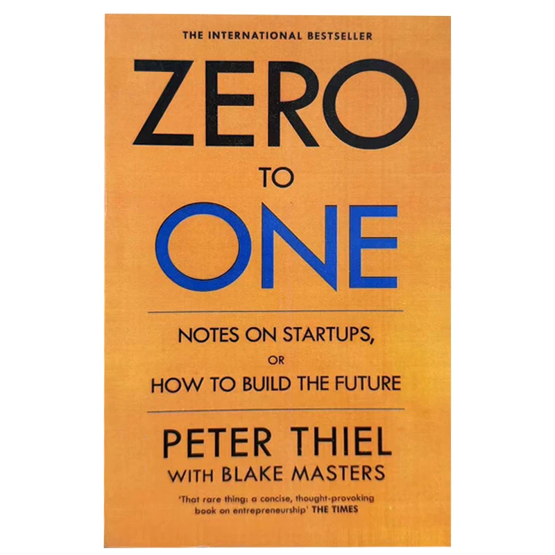 Zero To One Notes on Startups or How To Build The Future in English Paper Book