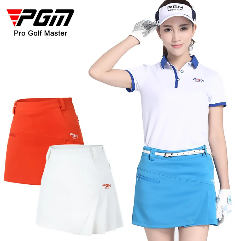 PGM Mulher Saias Golf Wear Senhoras Anti-Exposição Plissada Esportes Ao Ar Livre Meninas Saia Slim Fit Badminton Tênis Skorts QZ012