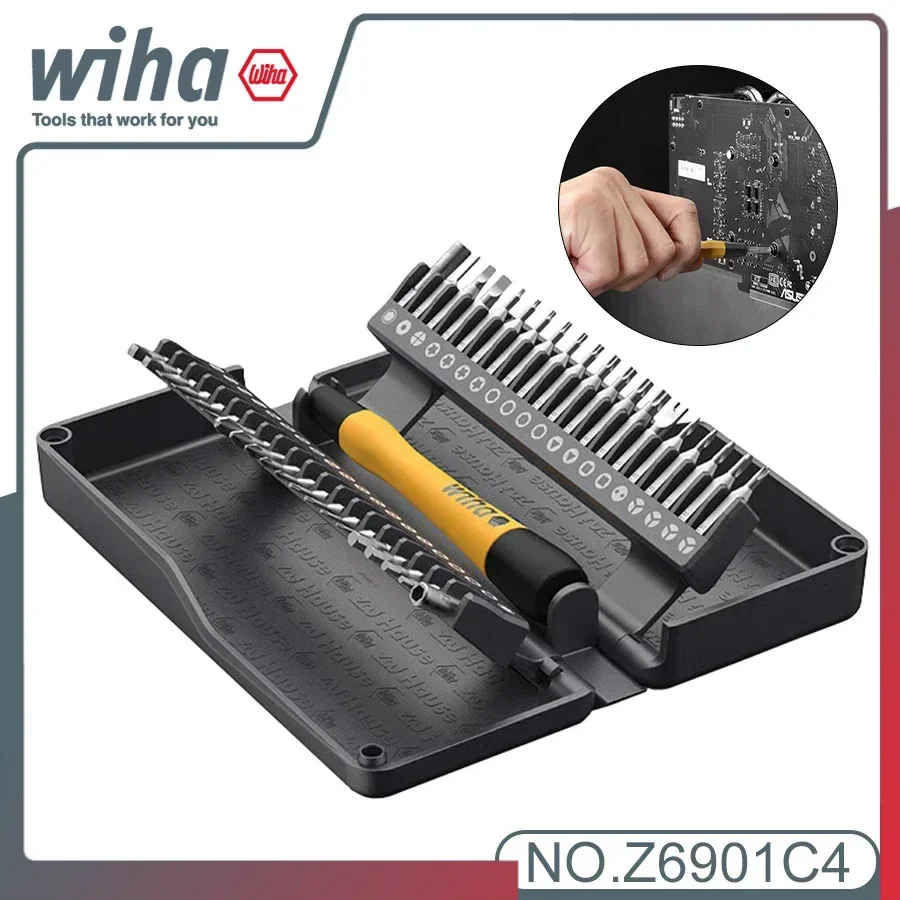 

Genuine WIHA NO.Z6901C4 42 PCS Multifunctional Precision Screwdriver Set Phone Watch Repair Tool with 40 Bits Anti-static Screw