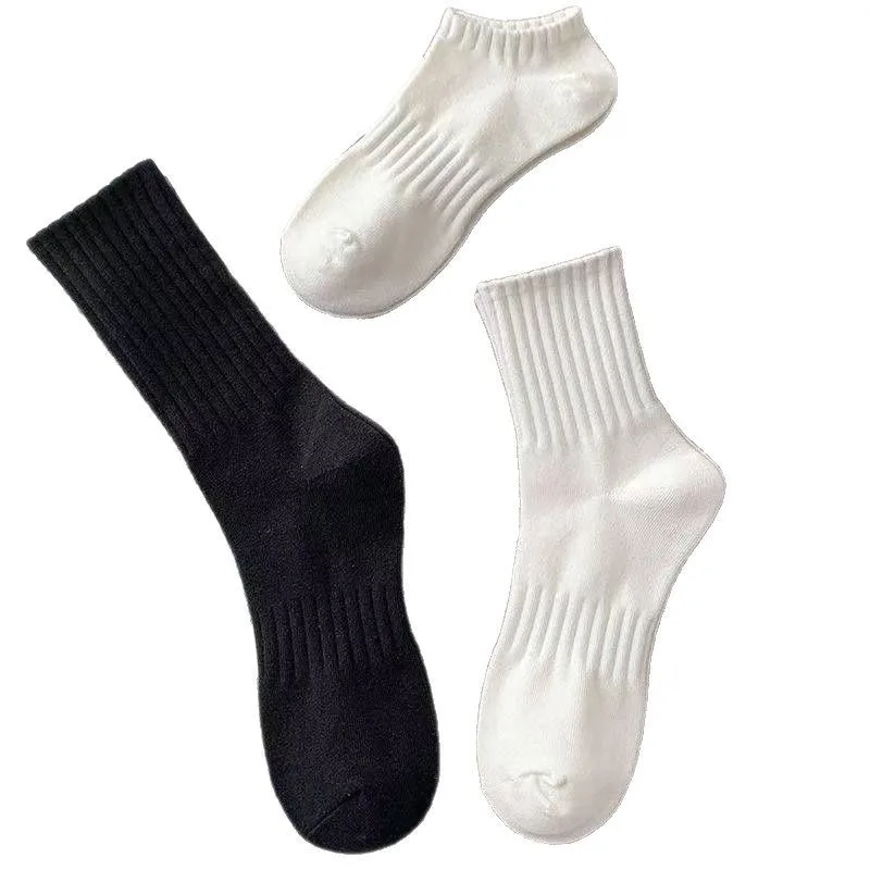 20 Paar Socken aus echter Baumwolle, Unisex, mittellang, kurze Röhre, Frühling, Sommer, geruchshemmend, Sport, lässig, lange Socken, atmungsaktiv, langlebig