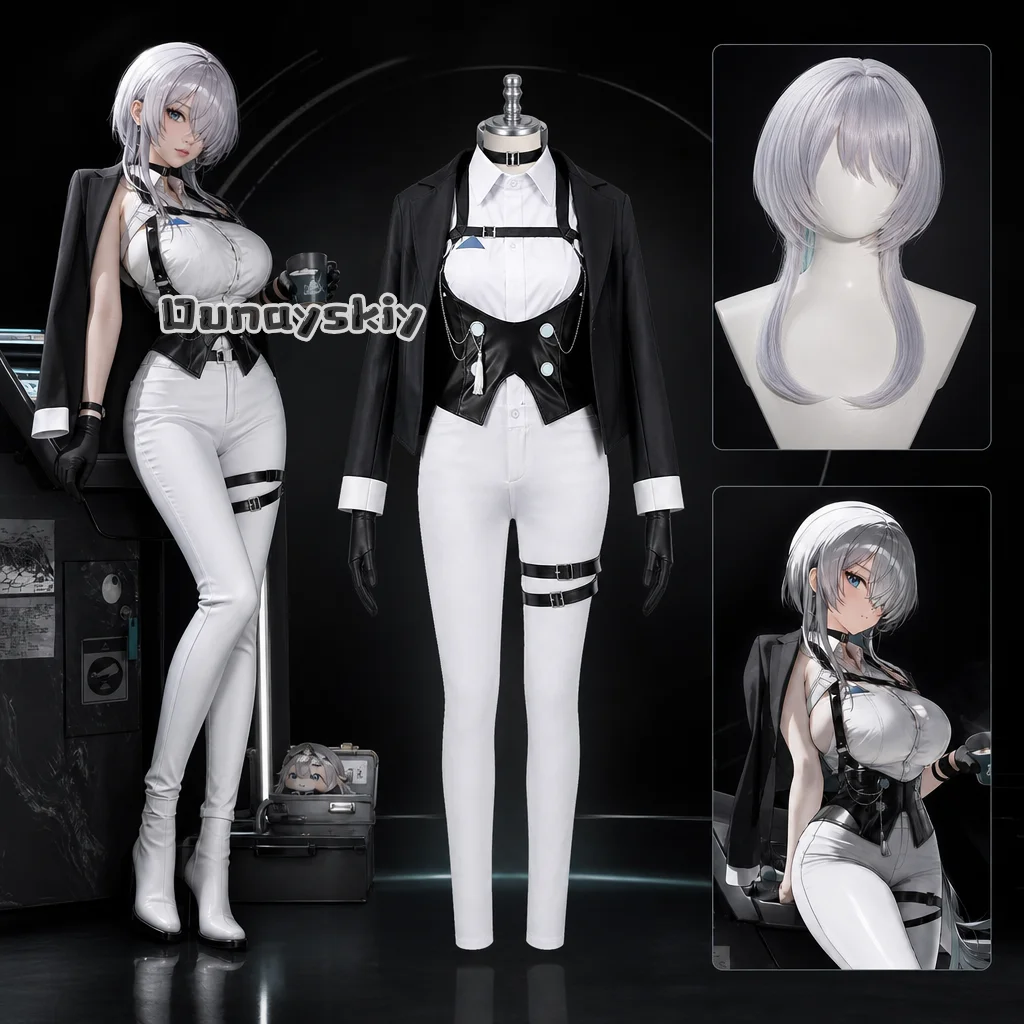 

KS*26 TICKET Brid Diesel Blanc Cosplay Costume Pre Order Game Character Outfit For Comic Con Halloween Sexy White For Women