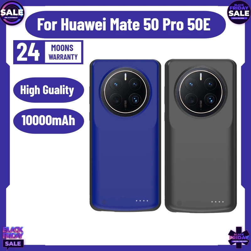 

10000mAh for Huawei Mate 50 Pro 50E Smart Battery Charger Cases External Battery Portable Powebank Charging Cover