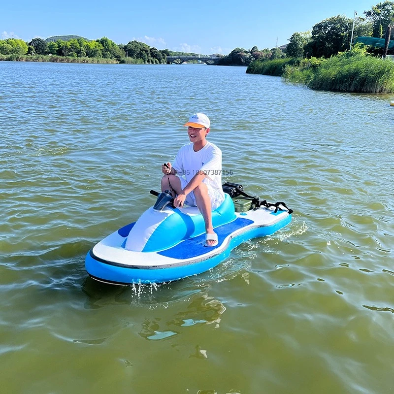 Water Floating Inflatable Electric Motor Boat 700W Inflatable Electric Jet Ski Boat