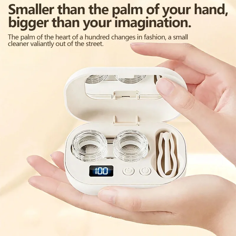 أداة تنظيف العدسات السريعة تزيل الأوساخ بشكل فعال وتنظيف ومريح للعدسات اللاصقة القابلة لإعادة الشحن عبر USB