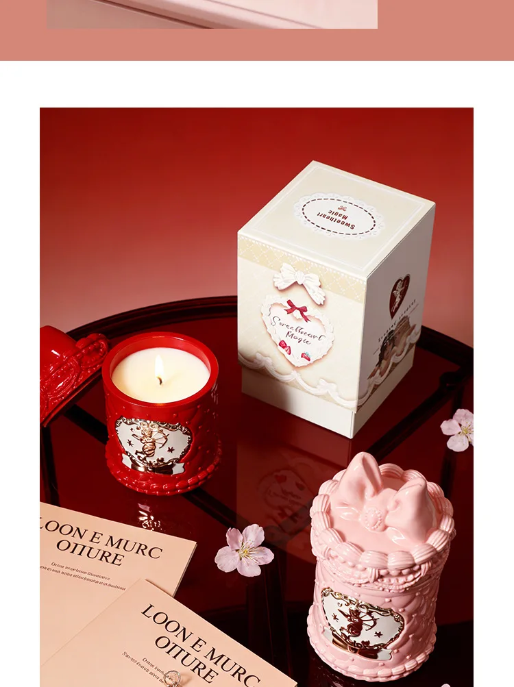 Apple scented candle ornament creative bedroom niche Cupid fragrance gift box high-end gift