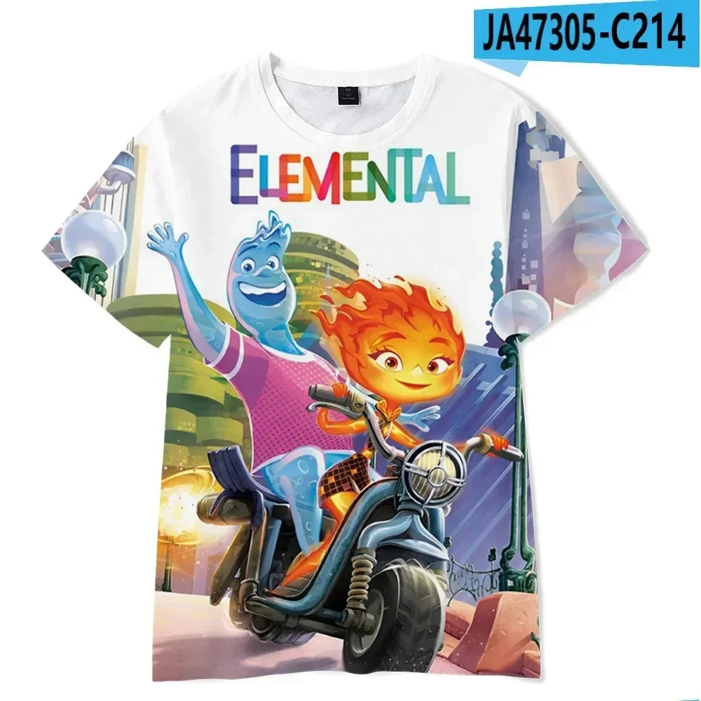 Camiseta con estampado 3d de película de dibujos animados de Disney para niños y adultos, ropa informal, camisetas de manga corta de dibujos animados