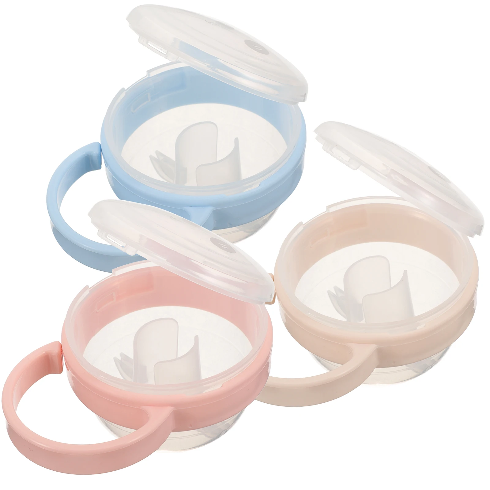 

3Pcs Baby Pacifier Box Lightweight with Handle Pacifier Holder Clean Safe Storage for Newborn Toddler Daily Use and