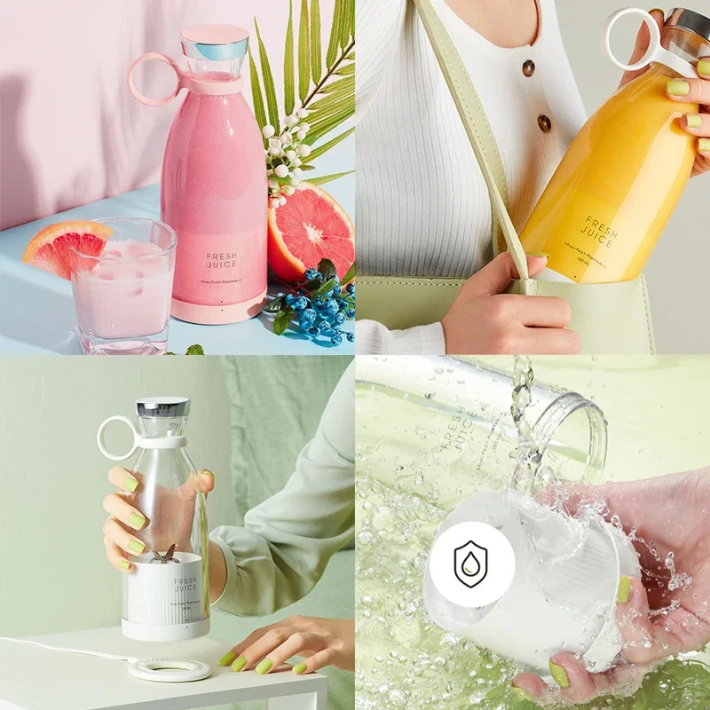 REUP Electric Juicer Blender - Mini Portable Smoothie Mixer Fruit Mixer Machine