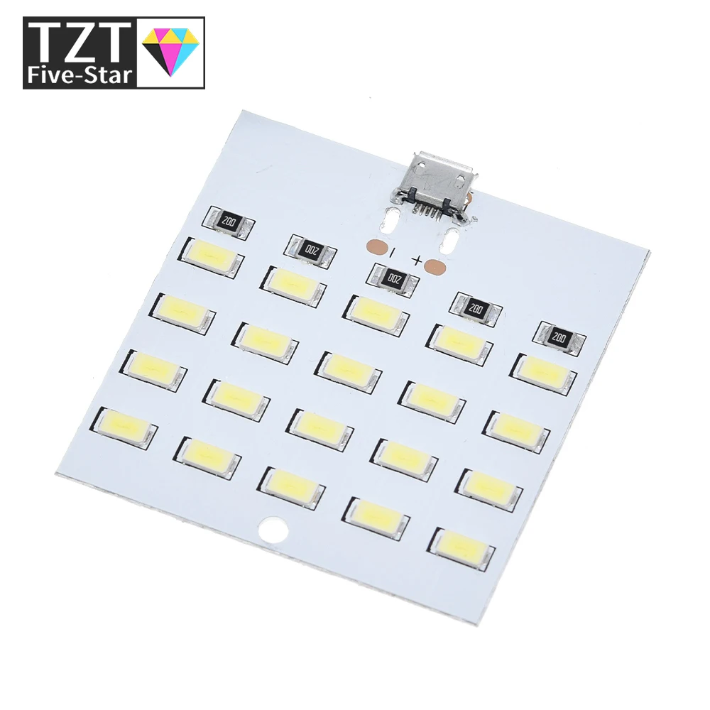 Hochwertiges 5730 SMD 5V 430mA~470mA Weißes Micro-USB 5730 LED-Beleuchtungspanel USB-Mobillampe Notlicht Nachtlicht – Detail 6