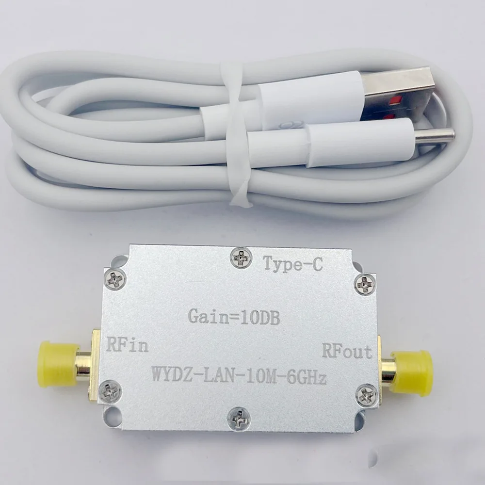 High-flatness For Amplifier 10MHz To 6GHz Gain 10DB 20DB 30DB 40DB Gain FOR Type-c Cable Power Supply Replacement Accessories