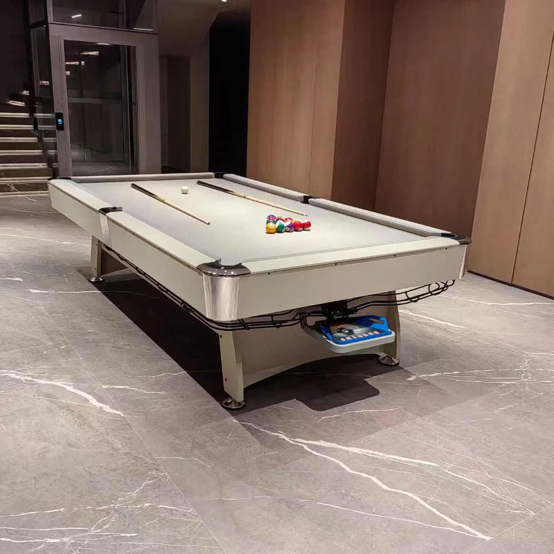 2026 Hot Sell Ball Return System Slate Base Stability 9ft Durable Billiard Pool Snooker Table for Salepromote sales