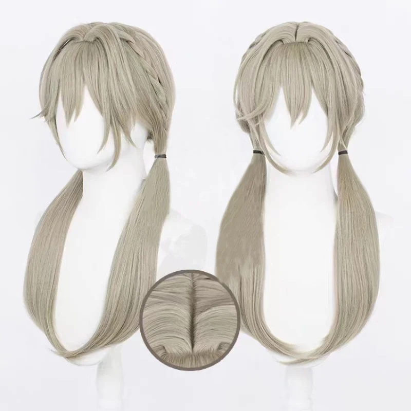 

Synthetic Hair Qingque Cosplay Wigs Honkai: Star Rail Qingque Women Long Straight Flax Party Wig Heat Resistant