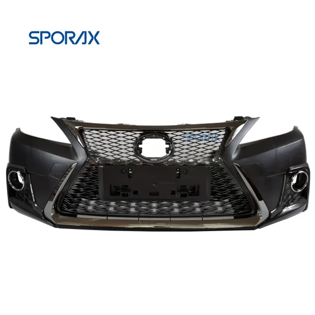 Car F-sport front bumper moulding radiator grille fog lamp license plate, automotive body kit systems for Lexus CT200h 2017