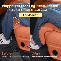 For Jaguar Xel Xfl Epace Room Xjl Ftype Car Seat Rest Cushion Nappa leather Seat Extender Leg Cushion Memory Foam Seat Padding