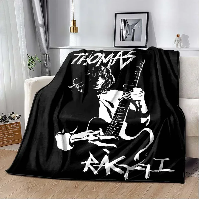 Maneskin Logo Blanket, Lightweight Warm Insulation Sofa Bed Office Car Knee Pads Blankets,Decke,couverture,stragulum